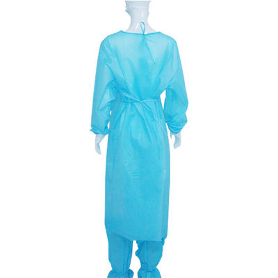 Anti Wrinkle OEM Microporous PP Non Woven Isolation Gown