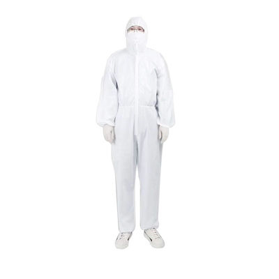 Liquid Resistant Hooded XXXL Disposable Protective Suit