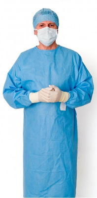 Non Irritating 100gsm CPE Non Woven Isolation Gown