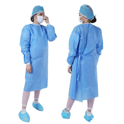 Non Toxic Fluid Resistant XXXL Disposable Isolation Gowns