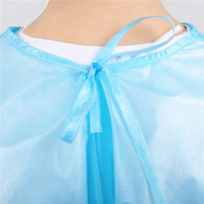 Visit Coat PP Coated PE Disposable Isolation Gowns