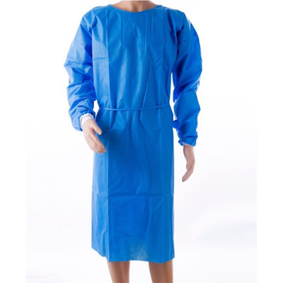 PP PE Blue Disposable 70gsm Surgical Isolation Gown