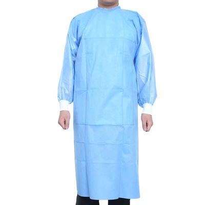Dust Proof Blue 120*140cm 35g SMS Surgical Gown