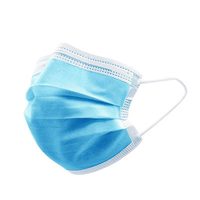 Breathable OEM 17.5x9.5cm Disposable 3 Ply Face Mask