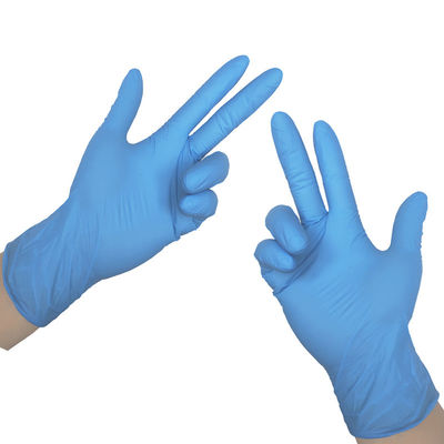 High Tensile Strength 3.6N 9MPa Powder Free Nitrile Gloves