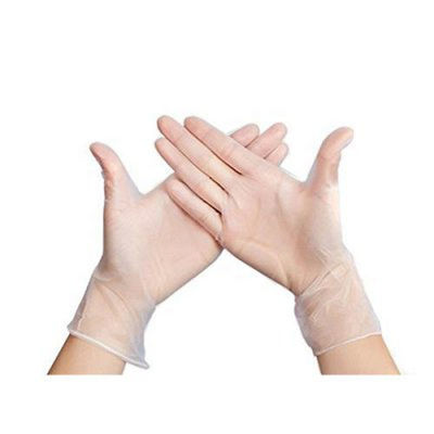 Beaded Cuff  Powder Free 3.5 Mil Disposable PVC Gloves