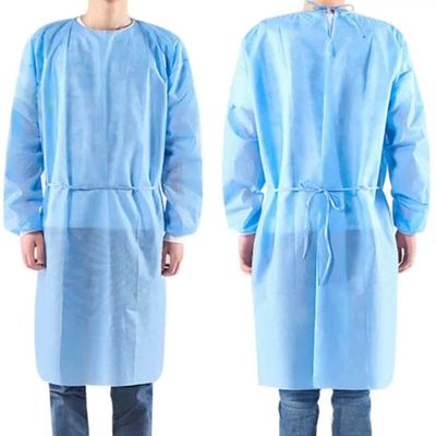 Apron Style Breathable Waterproof CPE Isolation Gowns