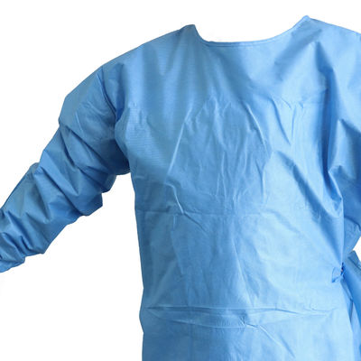 Polypropylene Spunbond Nonwoven Fabric Health Sterile Reinforced Long Sleeves Medlical Isolation Gowns