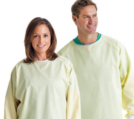 Eco Friendly Impermeable 30g-65g SMS,PP,PP+PE Hospital Medical Disposable Isolation Gowns