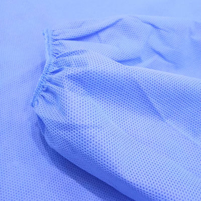 Back Tie Antistatic Blue Disposable Medical Gowns