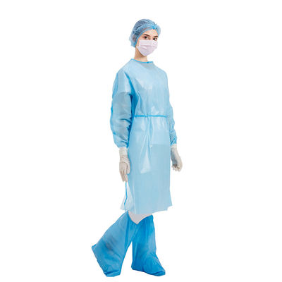 OEM SMS No Sterile Strappy Yellow Isolation Gowns