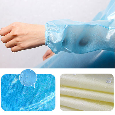 Pe Coated PP 35g Medical Isolation Gowns