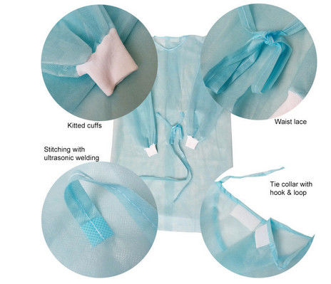 Waterproof Fabric Non Woven Patient 3xl Disposable Gowns