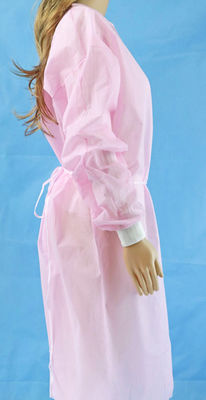 SMS Pink Color Isolation 40gsm Waterproof Surgical Gown