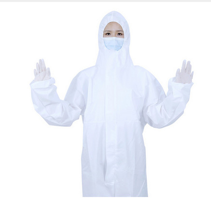 SMS 65g Disposable Suits With Hood For Protective
