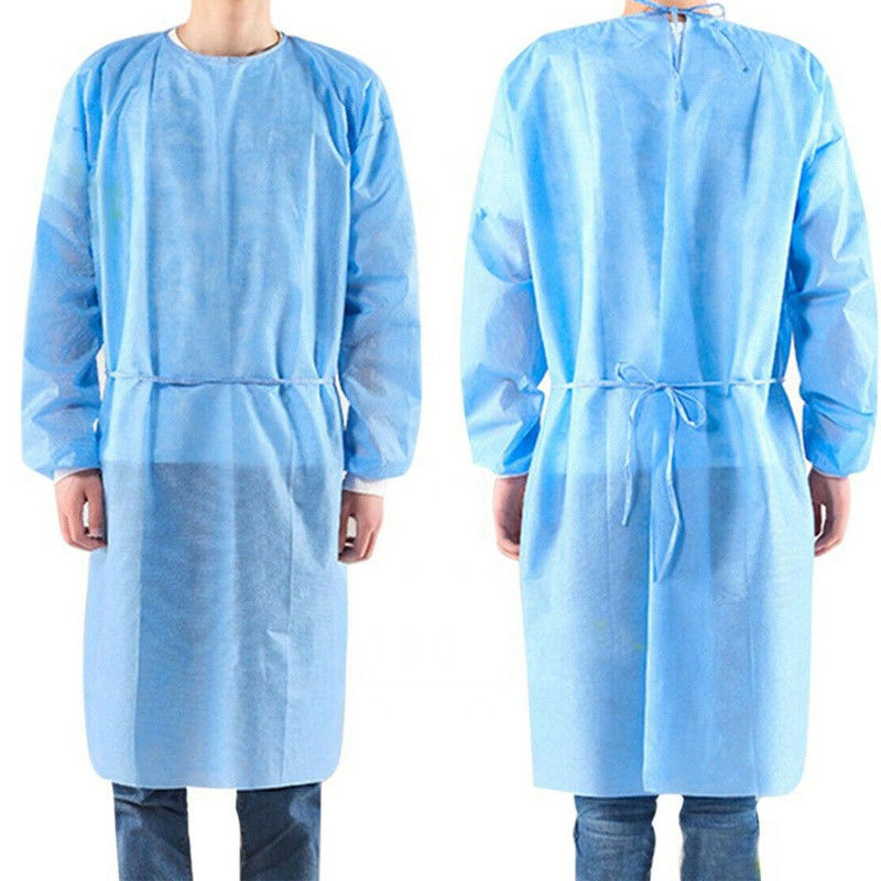 Visit Coat PP Coated PE Disposable Isolation Gowns