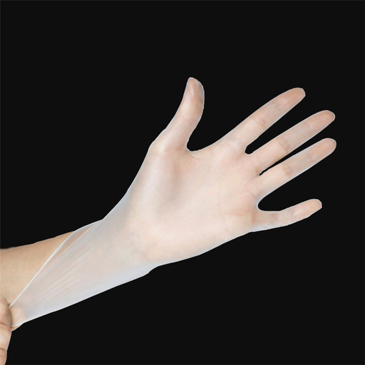 Elastic XL Alkali Resistant 11cm Disposable PVC Gloves