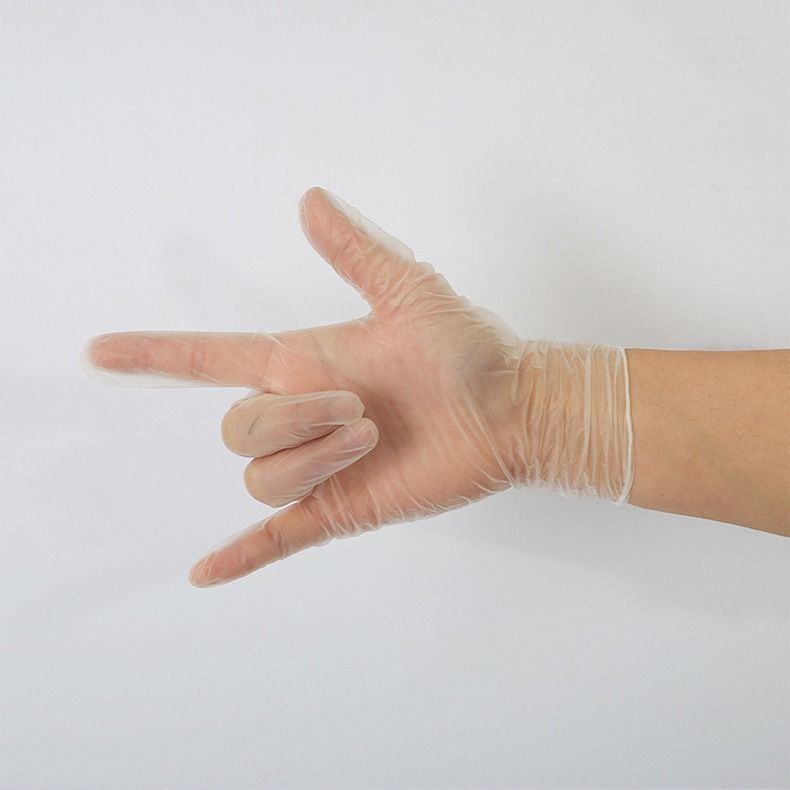 4.5 Mil Clear PVC Gloves