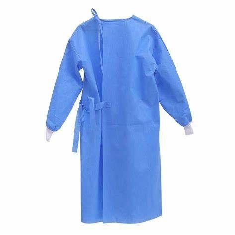 Non Irritating 100gsm CPE Non Woven Isolation Gown
