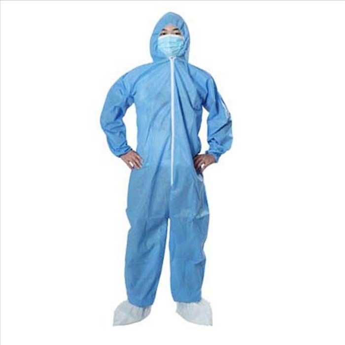 Breathable Disposable Medical Coverall / Surgical Suit 35g
