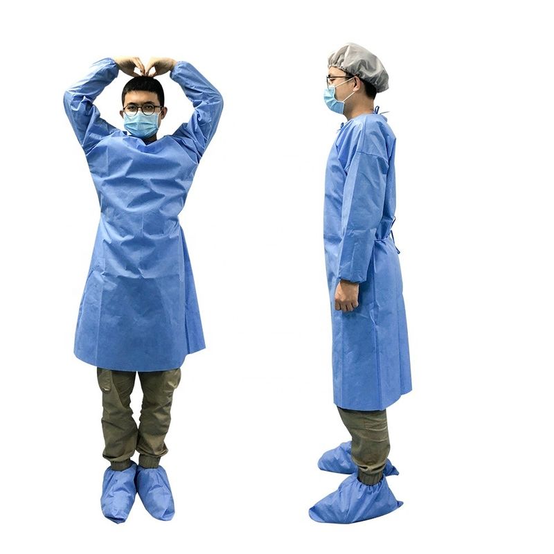PP\SMS Material Microporous Surgical SGS Standard Non woven Medical Isolation Gowns