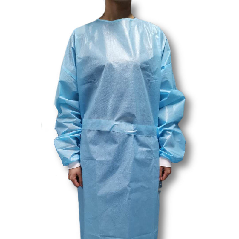 Eco Friendly Impermeable 30g-65g SMS,PP,PP+PE Hospital Medical Disposable Isolation Gowns