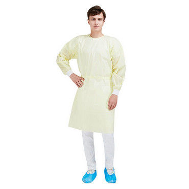 Single Use Medical 18-60gsm Protective Isolation Gown